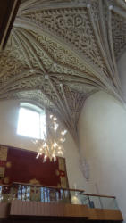 Plafond en en trompe l'oeil de la chapelle