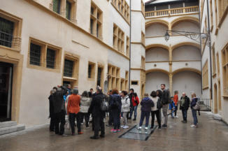 Passage au musée Gadagne lors de la visite du vieux Lyon.